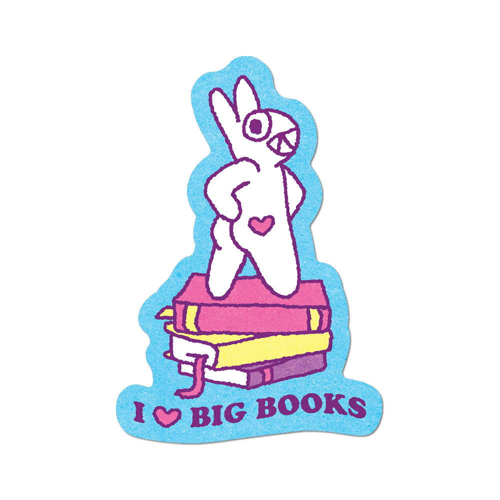 I <3 Big Books by Apply - Die-Cut Sticker (Back to School)