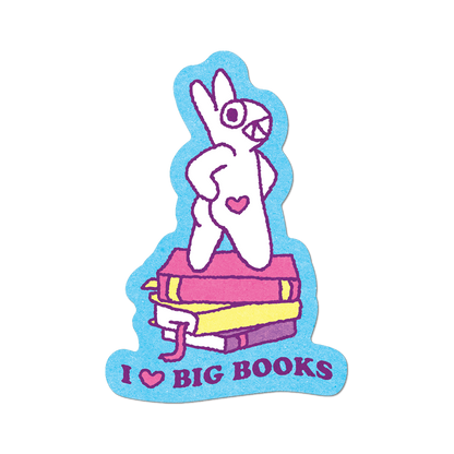 I <3 Big Books by Apply - Die-Cut Sticker (Back to School)