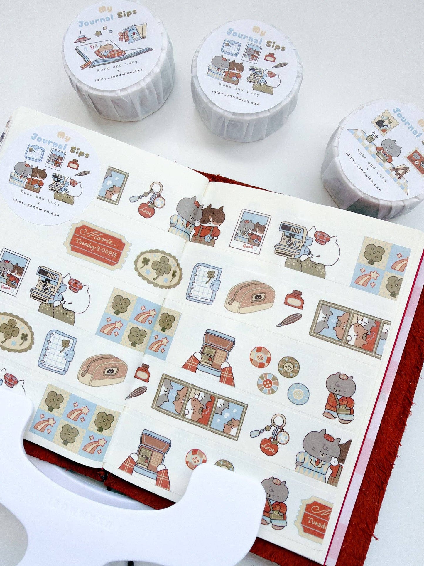 Kuboandlucy x Idiot Sandwich My Journal Sips V.2 (Polaroid)  Washi Tape