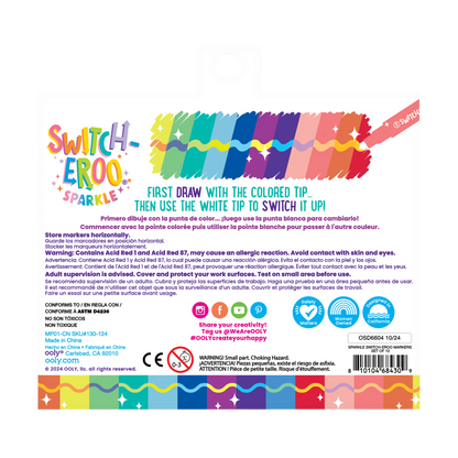 Switch-eroo!: Sparkle Glittery Color-Changing Markers
