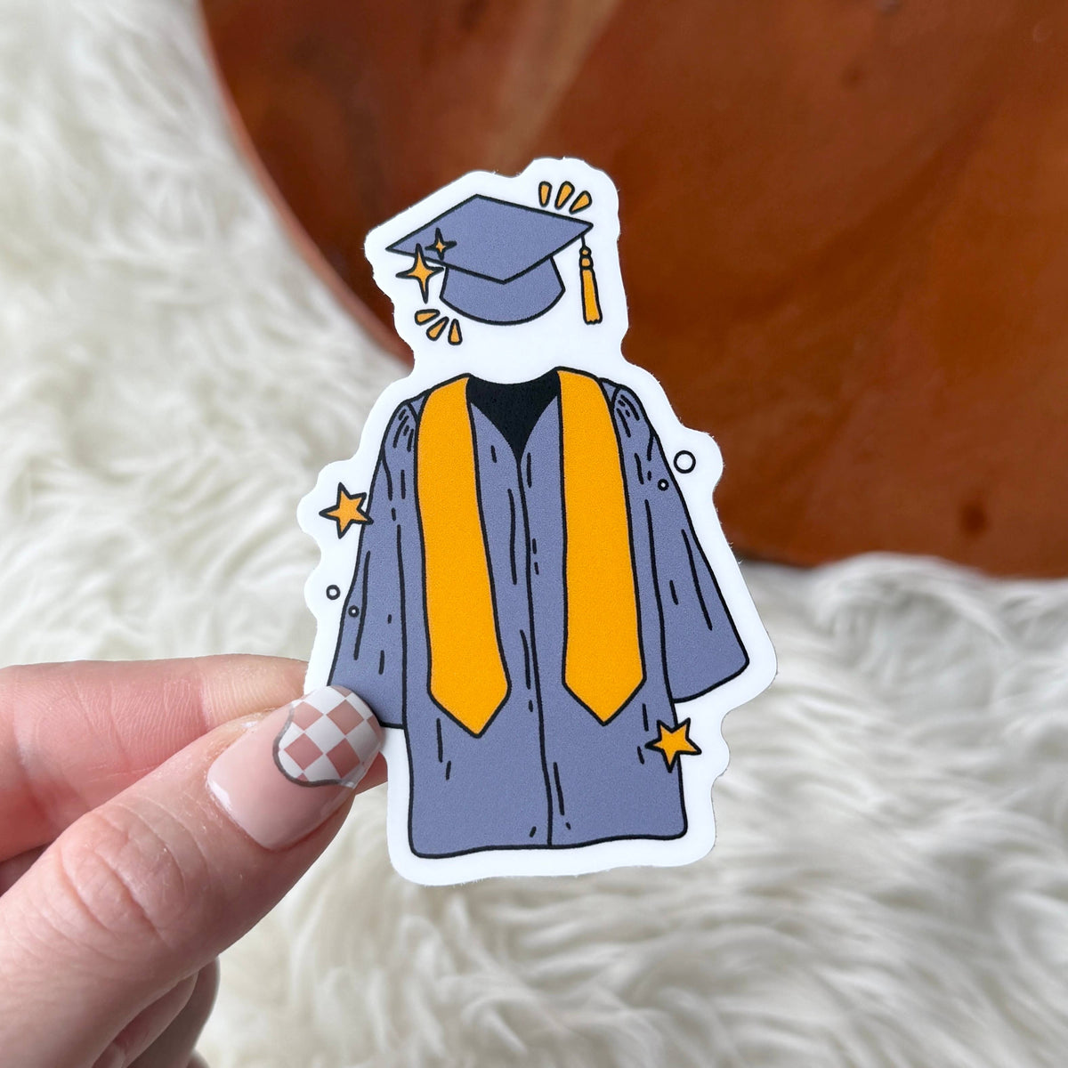 Graduation Sticker Grad Cap & Gown Graduation Sticker – Bucks Bespokery