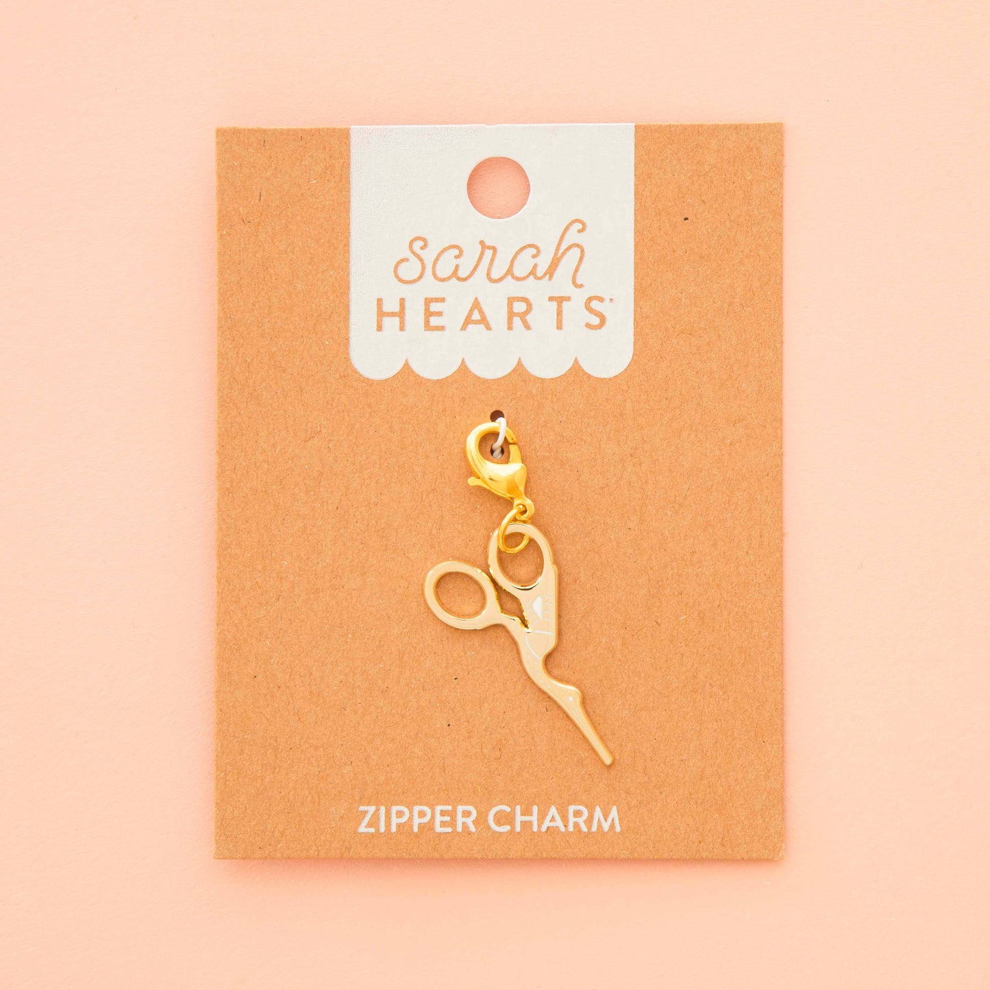 Gold Stork Embroidery Scissor Removable Charm
