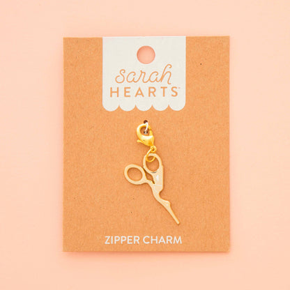 Gold Stork Embroidery Scissor Removable Charm