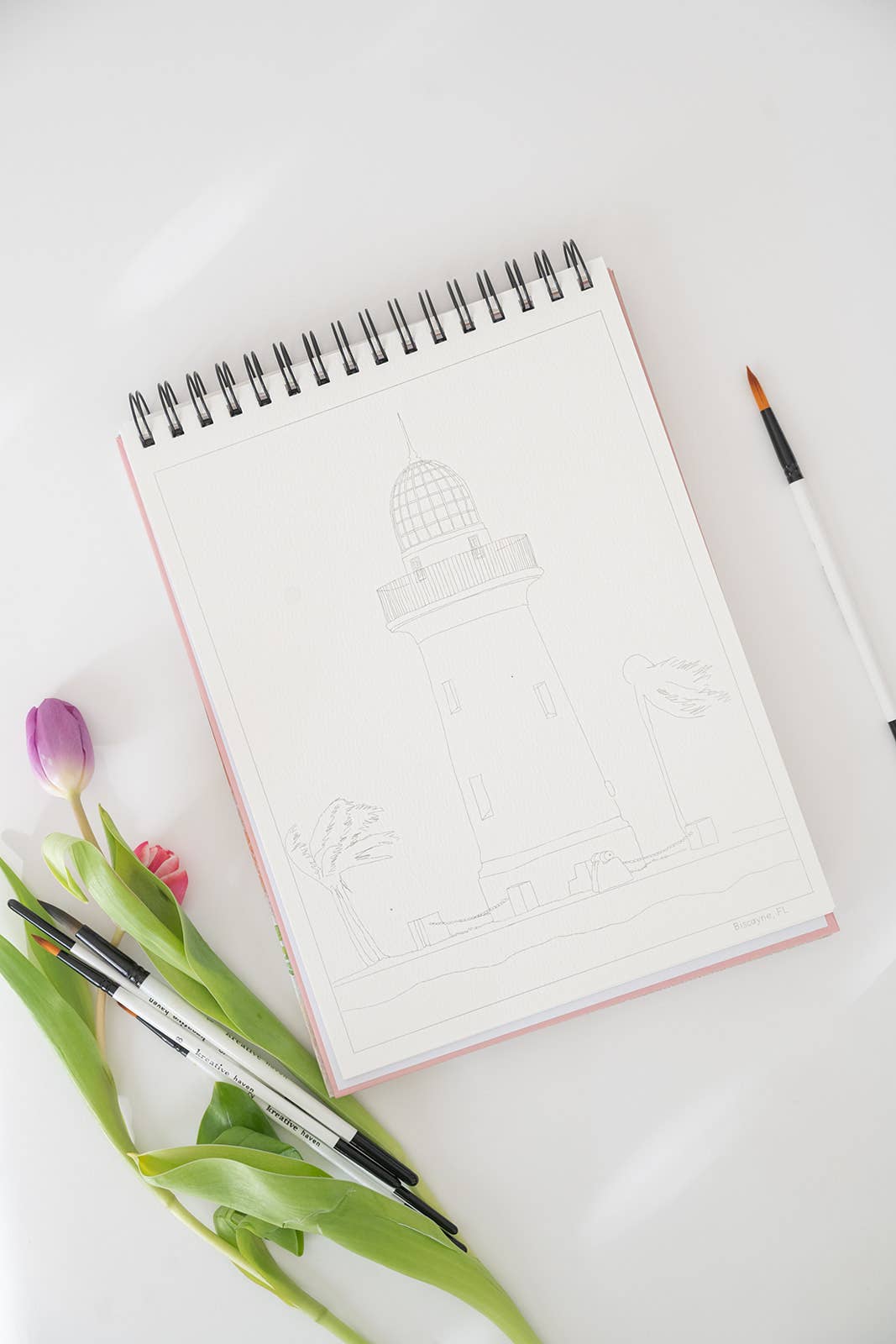 National Parks Watercoloring Book-Outlines w/Video Tutorials