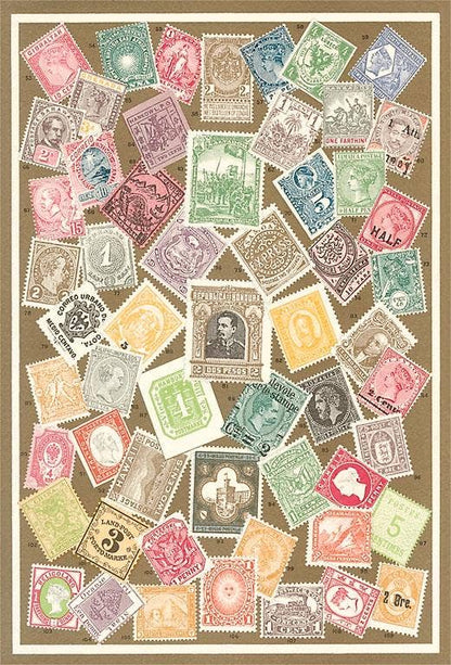 Postcard LT-237 Stamps of the World