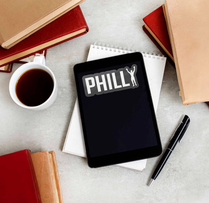 Philly Rocky Sticker - Philadelphia Decal for Hydroflask
