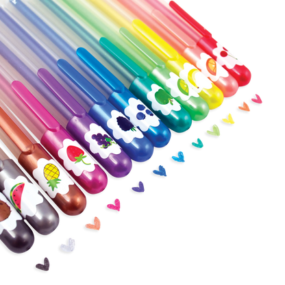 Yummy Yummy: Scented Glitter Gel Pens (Set of 12)
