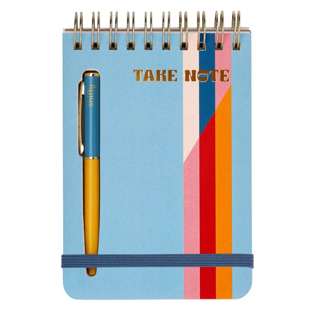 TAKE NOTE NOTEBOOK + PEN SET - BLUE SKIES