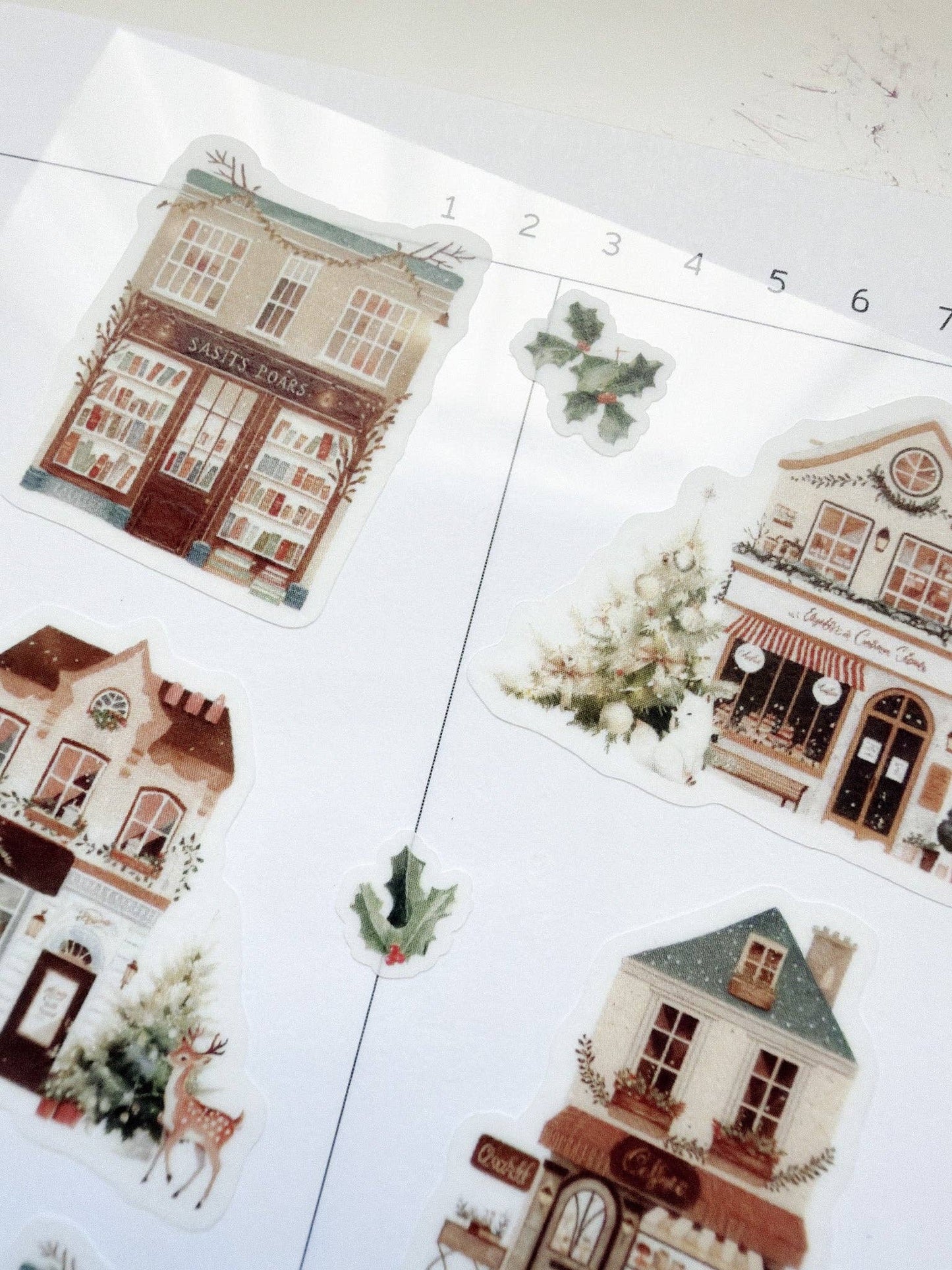 Kuboandlucy Stationery Co | Christmas Village Sticker Sheet