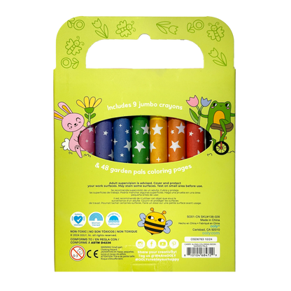 Carry-Along: Coloring Book Set (10 PC) - Garden Pals