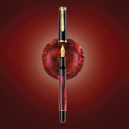 M200 Red Marbled Fountain Pen