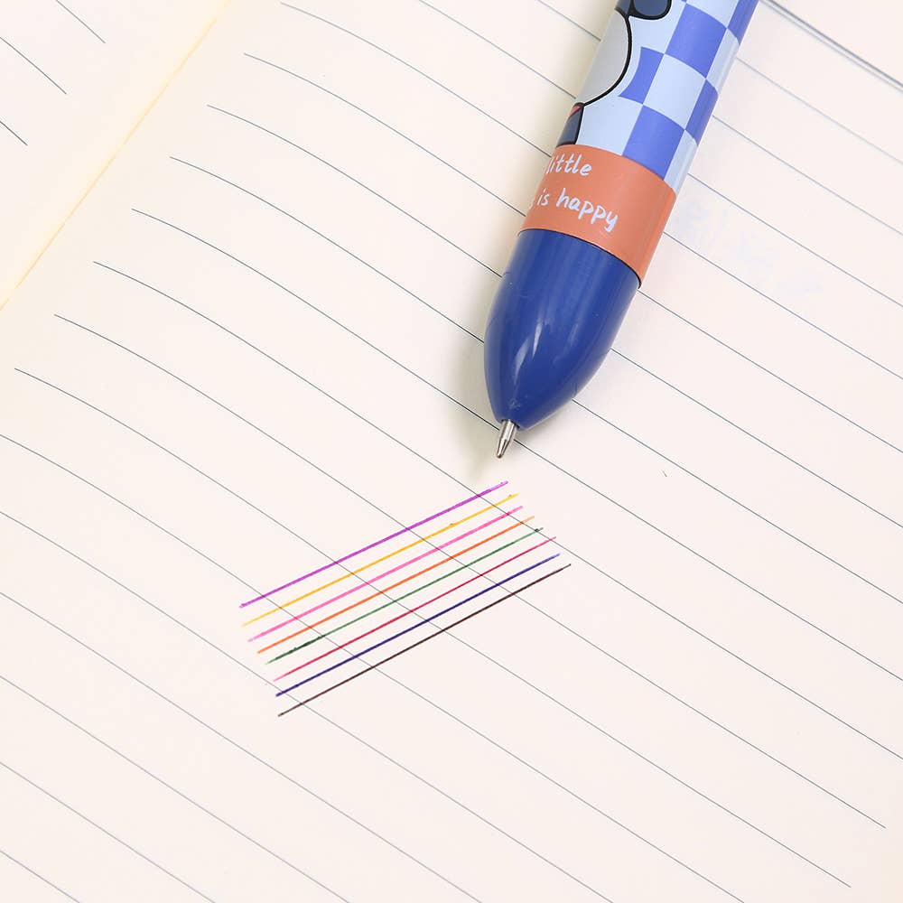 Dog 8-Color Retractable Ball Pen