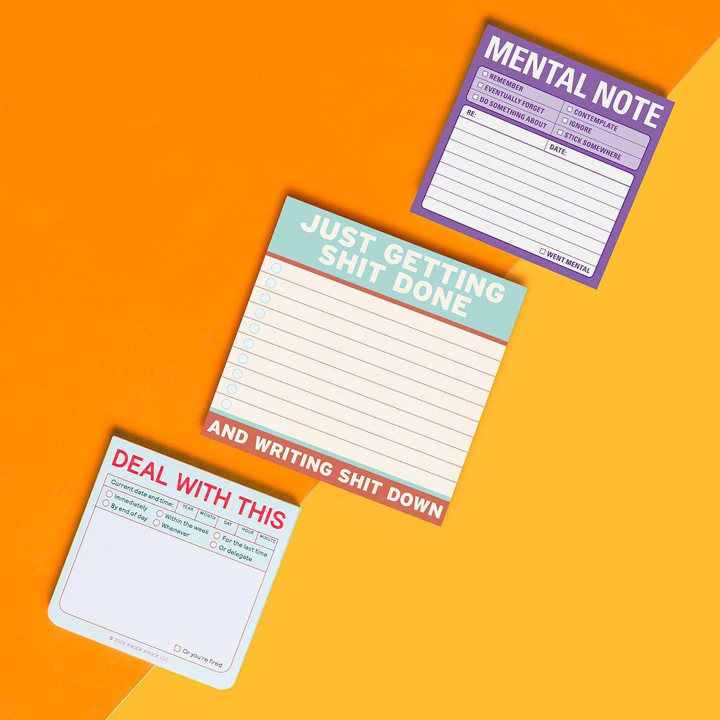 Getting Shit Done Large Sticky Notes (4 x 4-inches)