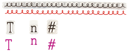 Letters, Numbers, & Symbols Clear Silicone Stamp Set