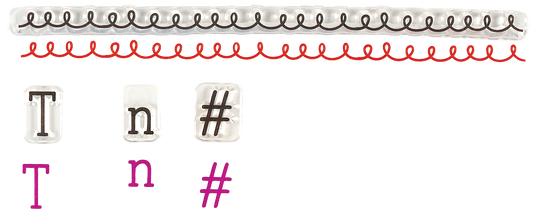 Letters, Numbers, & Symbols Clear Silicone Stamp Set