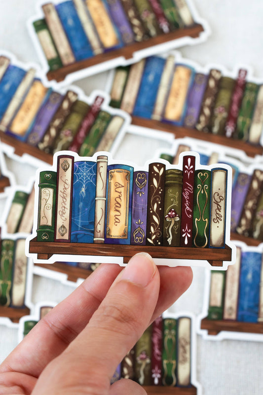 Bookshelf Waterproof Vinyl Sticker | Bookish Sticker