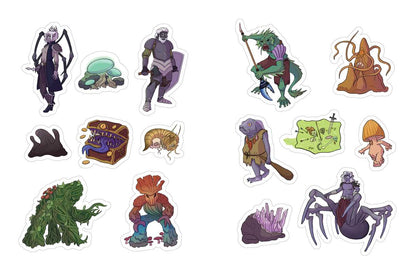 Düngeonmeister RPG Sticker Book by Jef Aldrich