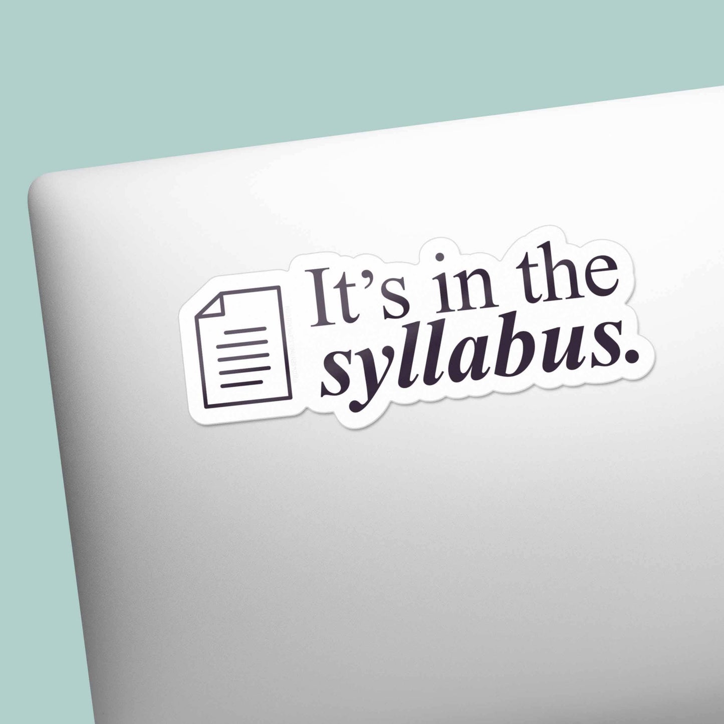 It's In the Syllabus