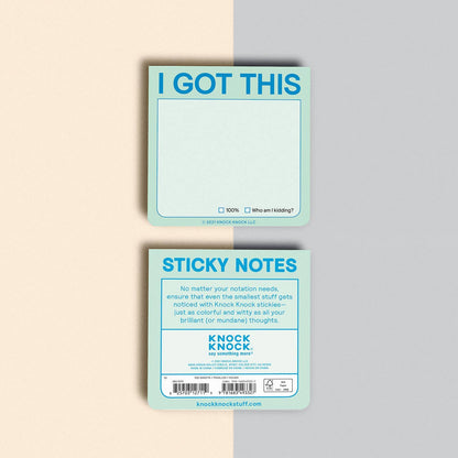 I Got This Sticky Note