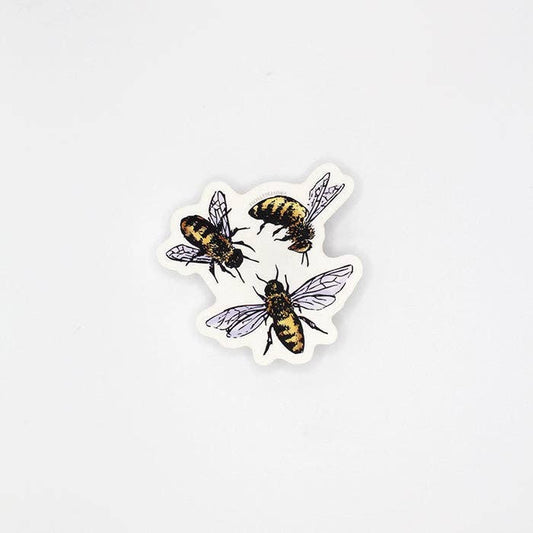 CLEAR Little Bees Sticker – 2.5"