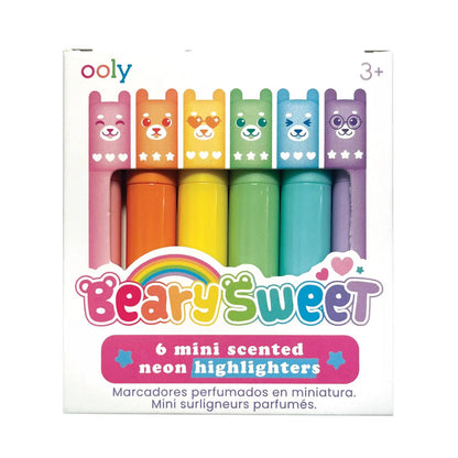 Beary Sweet: Mini Scented Neon Highlighters