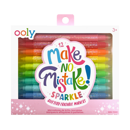 Make no Mistake!: Glittery Erasable Markers (Set of 12)