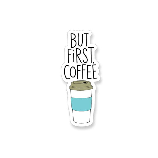 But First Coffee Vinyl Sticker