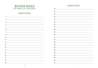 My Book Journal: A Reading Diary for Bibliophiles
