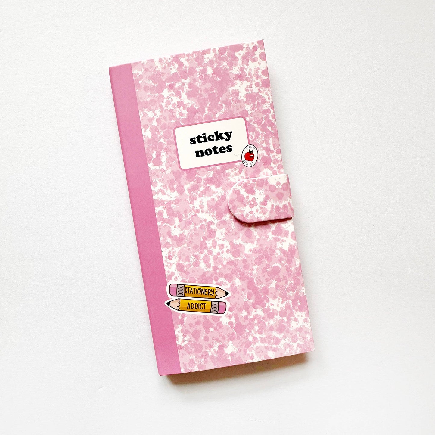 Sticky Note Keeper - Pink Compy Book