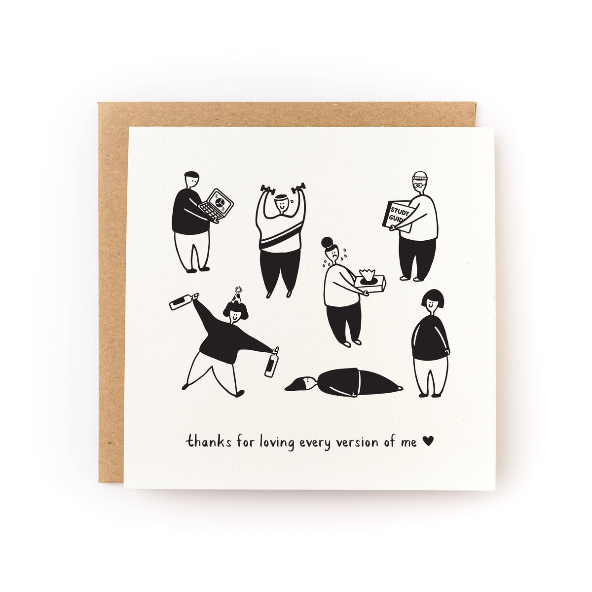 Loving Every Version Card - Letterpress Printed