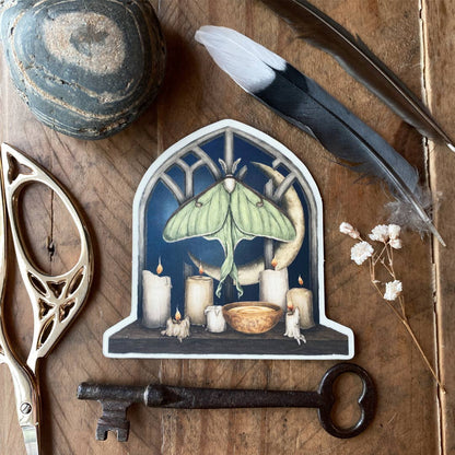 Luna Moth Sticker