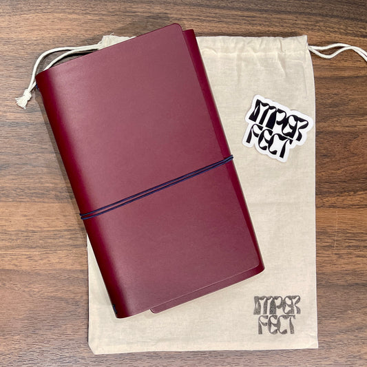 Imperfect Concepts: Sadie, Maroon (A5-Trifold) 10