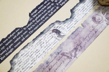 Burnt Writing Washi Tape Set (3pc)