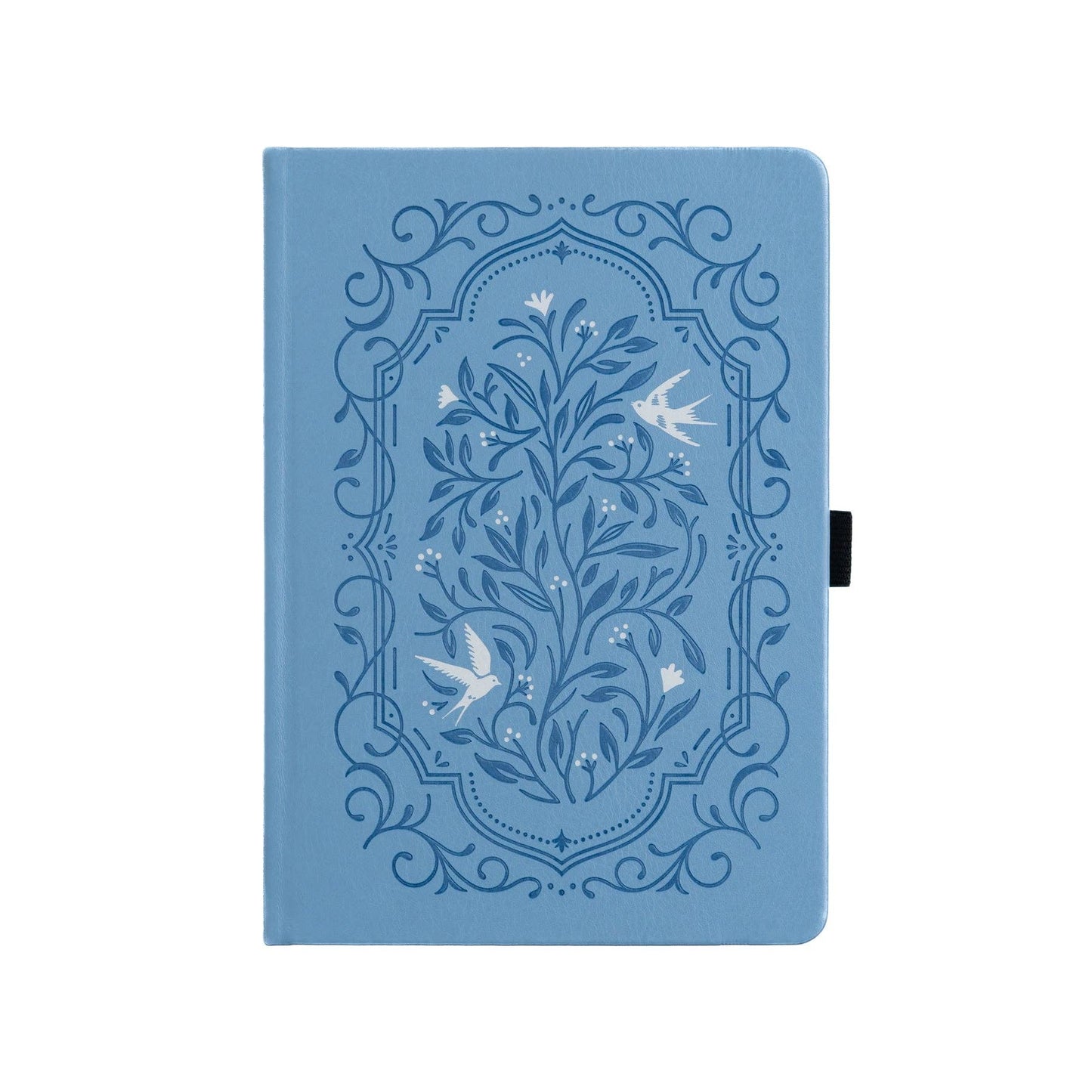 Songbird In Blue Dot Grid Notebook