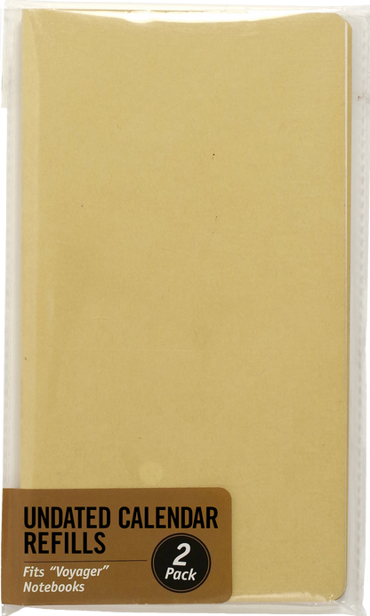 Voyager Notebook Undated Calendar Refill