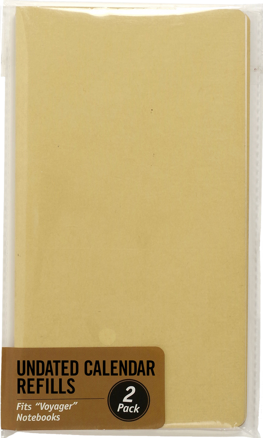 Voyager Notebook Undated Calendar Refill
