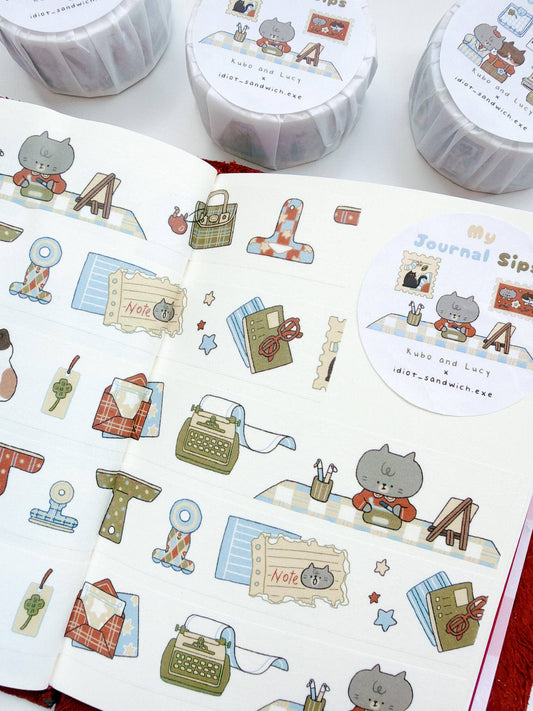 Kuboandlucy x Idiot Sandwich My Journal Sips V.3 (Stationery)  Washi Tape