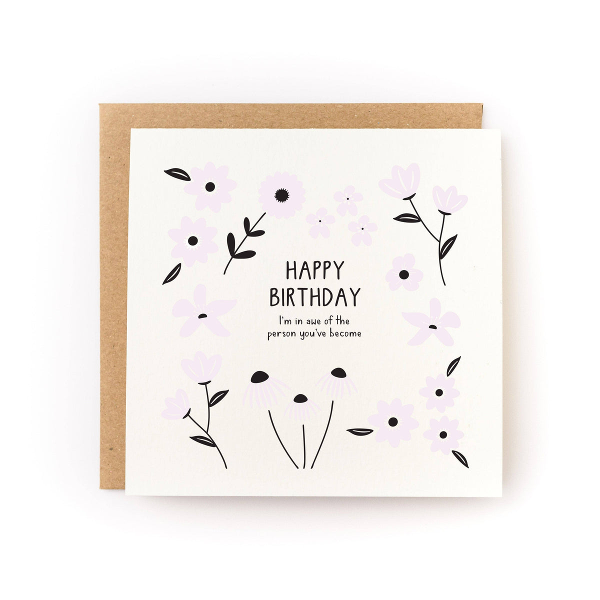In Awe of You Birthday Card - Letterpress Printed
