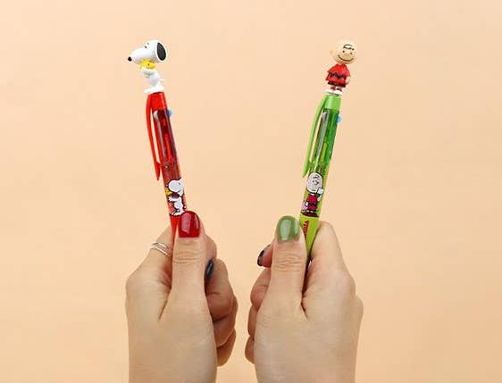 Single Peanuts Figure Mascot Ballpoint Pen 0.5mm - 3Colors