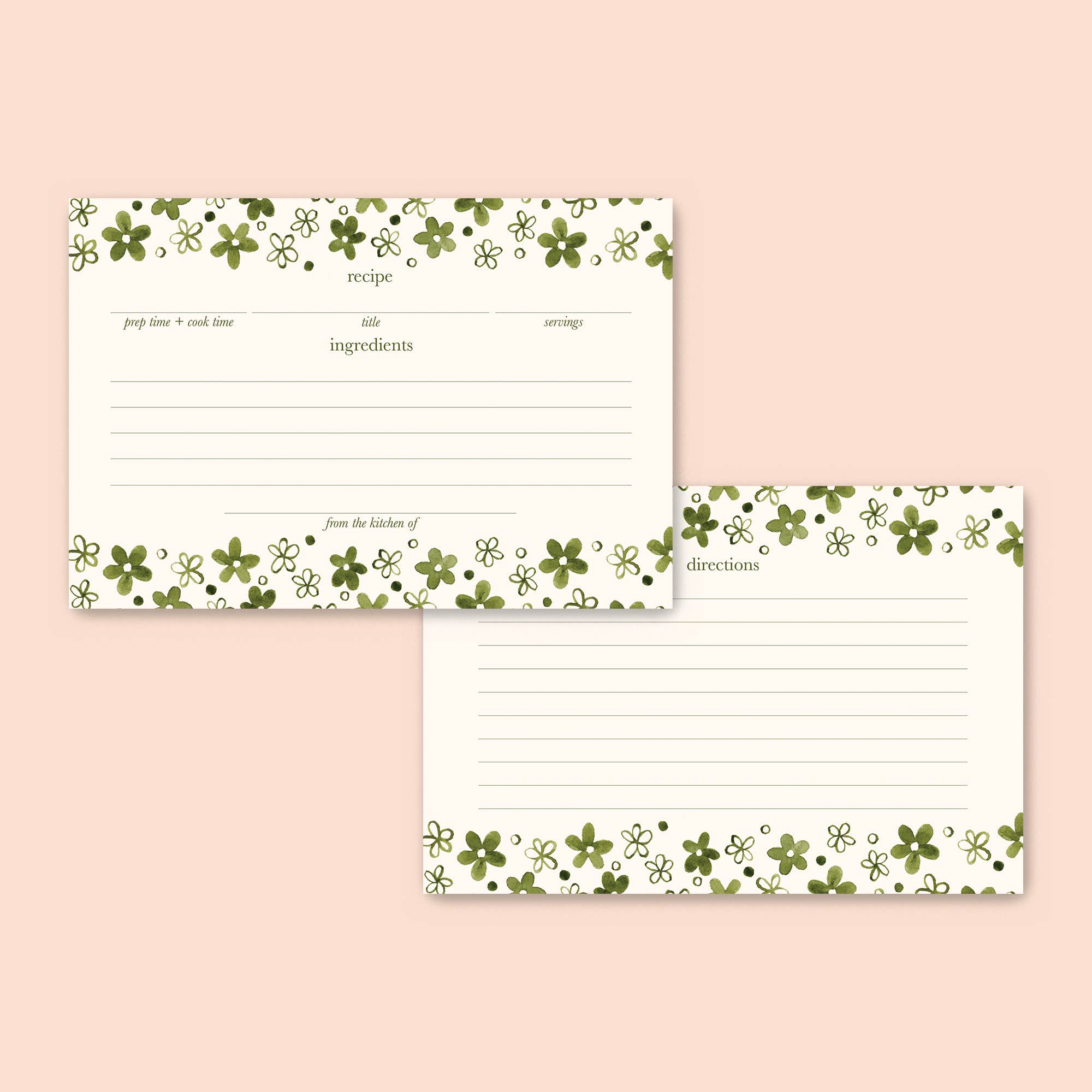 Daisy Pyrex-Inspired Kitchenware Recipe Cards – Bucks Bespokery