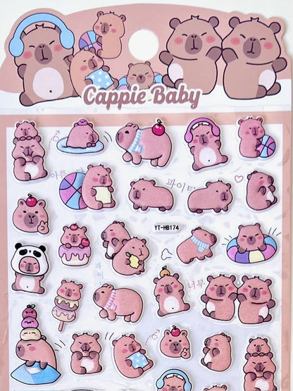 Capybara Vol.7 Stickers - Cappie Baby