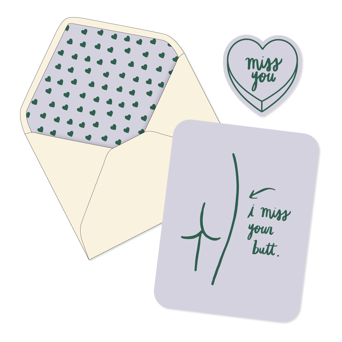 NEW! Lovey Dovey Greeting Cards