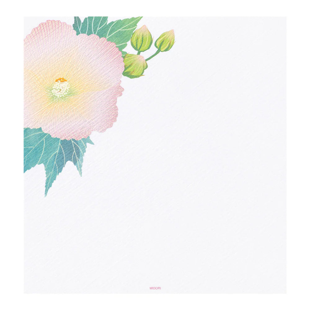 Letter Pad 031 Silk-Printing Confederate Rose