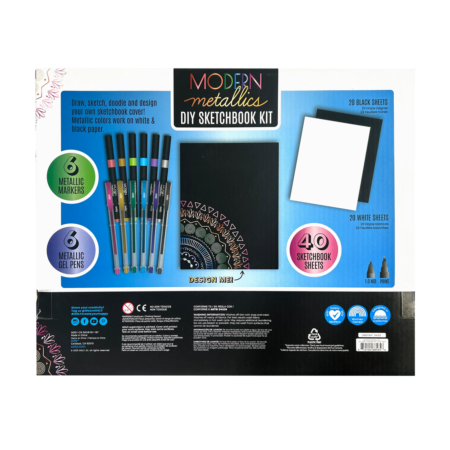 Modern Metallics: D.I.Y. Sketchbook Kit (13 PC Set)