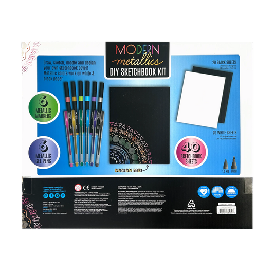 Modern Metallics: D.I.Y. Sketchbook Kit (13 PC Set)