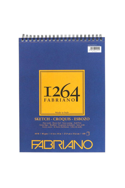 Fabriano 1264 Sketch Pad, 60 lb, 100 Sheets