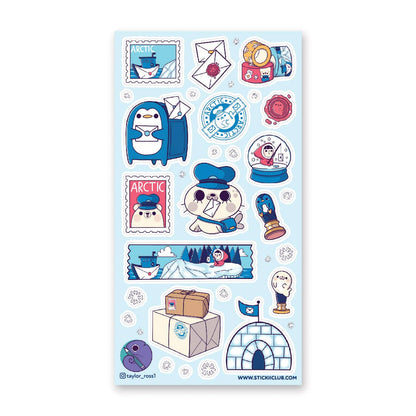 Penguin Post Sticker Sheet