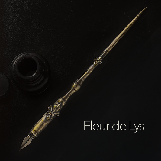 BRONZE plated DIP PENS from FRANCE -  Hand Cast PEWTER