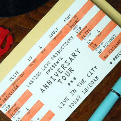 Anniversary Rock Ticket