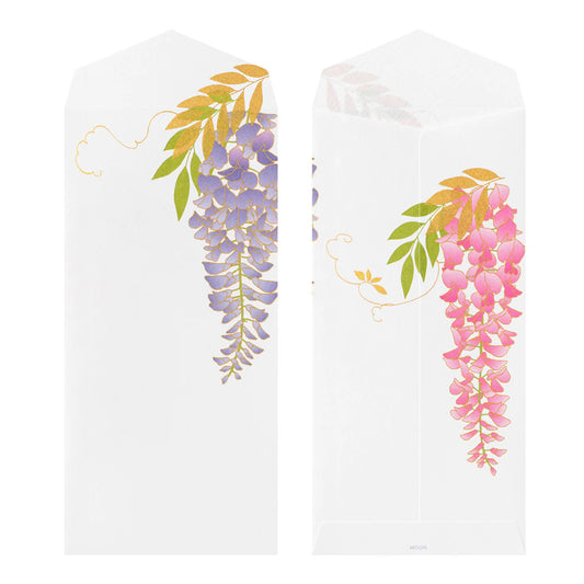 ENVELOPE 952 FOUR DESIGNS SILK-PRINTING WISTERIA S2